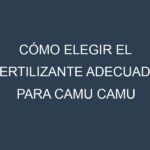 Cómo Elegir el Fertilizante Adecuado para Camu camu (Myrciaria dubia, camu camu)