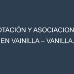 Rotación y Asociaciones en Vainilla – Vanilla. Estrategias de rotación y Beneficios de las asociaciones de cultivos.