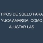 Tipos de suelo para Yuca amarga. Cómo ajustar las condiciones del suelo.