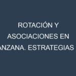Rotación y Asociaciones en Manzana. Estrategias de rotación y Beneficios de las asociaciones de cultivos.