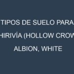 Tipos de suelo para Chirivía (Hollow Crown, Albion, White Gem, Lancer, Cobham Marrow). Cómo ajustar las condiciones del suelo.