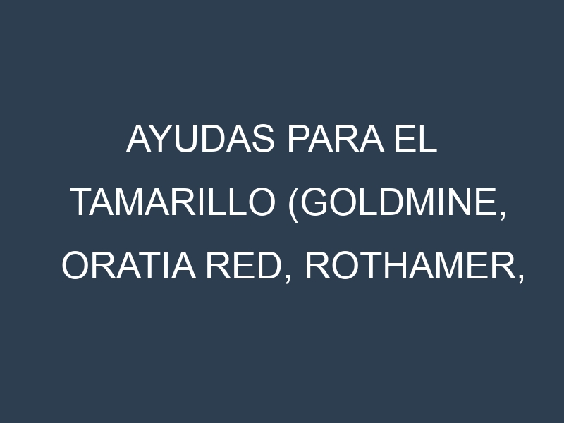 Ayudas para el Tamarillo (Goldmine, Oratia Red, Rothamer, Ecuadorian Orange, Tango). Ayudas para el cultivo. Subvenciones.