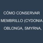 Cómo conservar Membrillo (Cydonia oblonga, Smyrna, Champion, Pineapple).