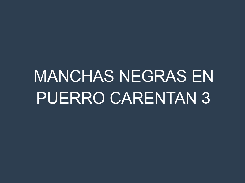 Manchas Negras en Puerro Carentan 3