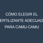 Cómo Elegir el Fertilizante Adecuado para Camu-camu