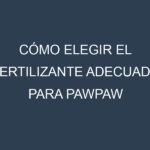 Cómo Elegir el Fertilizante Adecuado para Pawpaw