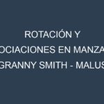 Rotación y Asociaciones en Manzana Granny Smith – Malus domestica. Estrategias de rotación y Beneficios de las asociaciones de cultivos.