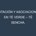 Rotación y Asociaciones en Té verde – Té sencha. Estrategias de rotación y Beneficios de las asociaciones de cultivos.